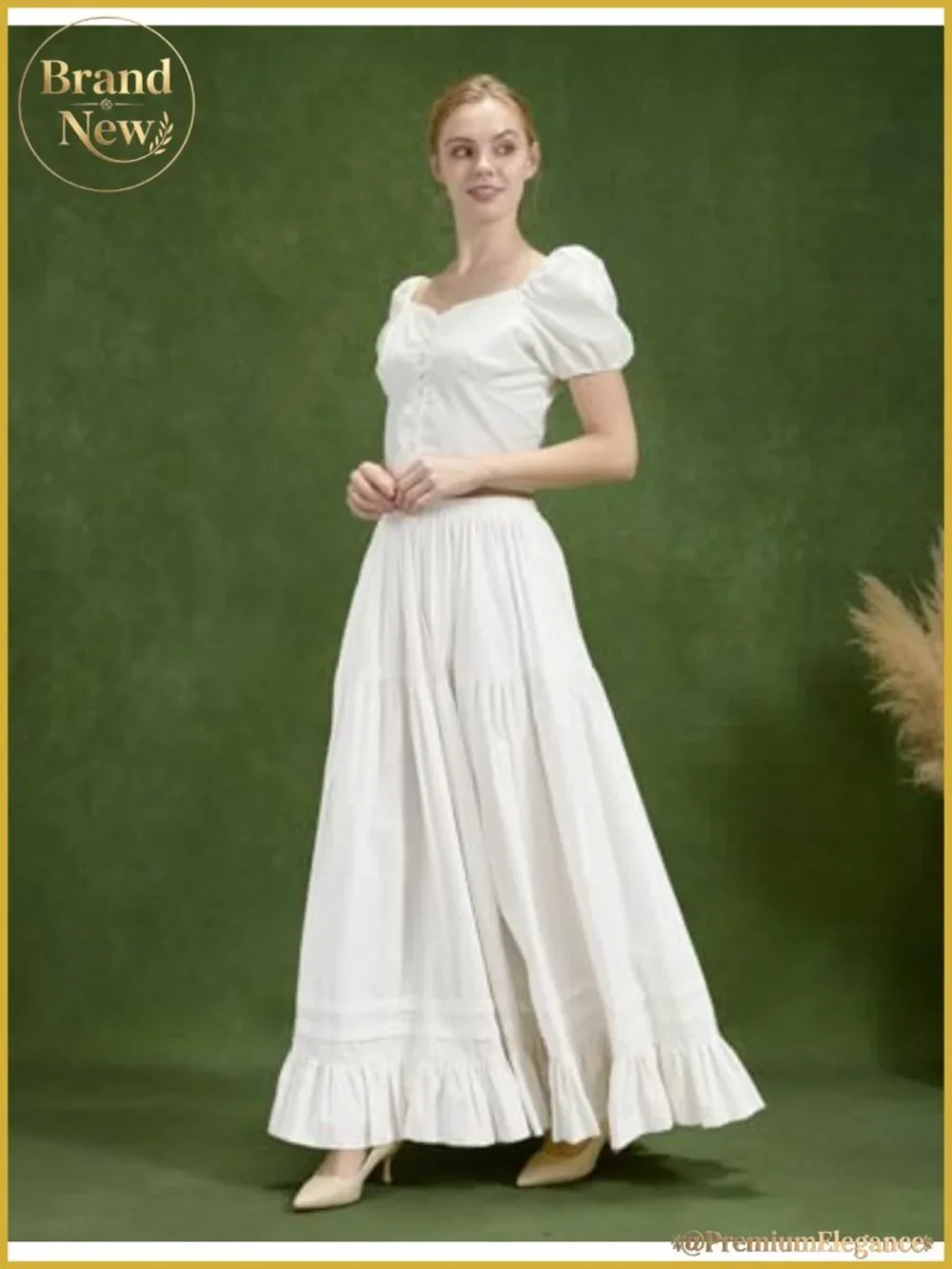 Women's Half Slip Petticoat Full Length Underskirt 100% Cotton Medieval Cosplay